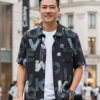 都會字母拼貼短袖襯衫