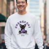 [ 大學TEE ] 充電貓/落肩寬鬆棉TEE/白色