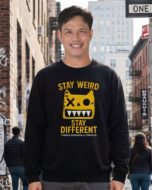 🎈零碼特價🎈[ 大學TEE ]  街頭怪獸/落肩寬鬆棉TEE/黑色(剩6XL)