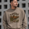 [ 大學TEE]山野回歸/落肩寬鬆重磅長袖棉TEE/深卡其