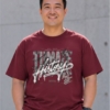 [ 短袖TEE ] 歷久不凡History/ 合肩款 / 冰瓷棉 / 酒紅