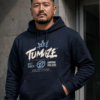 [ 長袖帽TEE] 街頭本色保暖加絨版帽TEE / 藏青色